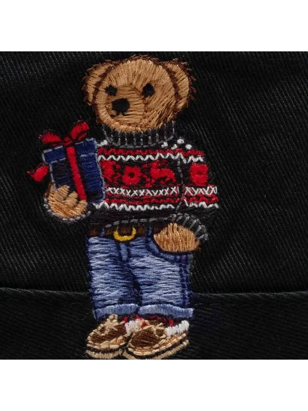 Polo Bear Bucket Hat Black - POLO RALPH LAUREN - BALAAN 5