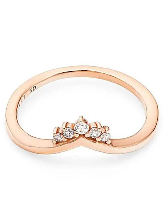 tiara wishbone ring rose gold - PANDORA - BALAAN 2