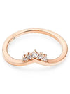 Tiara Wishbone Ring Rose Gold - PANDORA - BALAAN 3