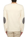 Merid Mode Elbow Patch Long Sleeve T-Shirt Ivory - SAINT JAMES - BALAAN 3