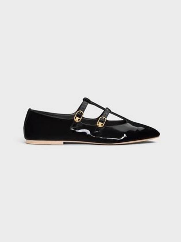 Les Patent Calfskin Ballerines Black - CELINE - BALAAN 2