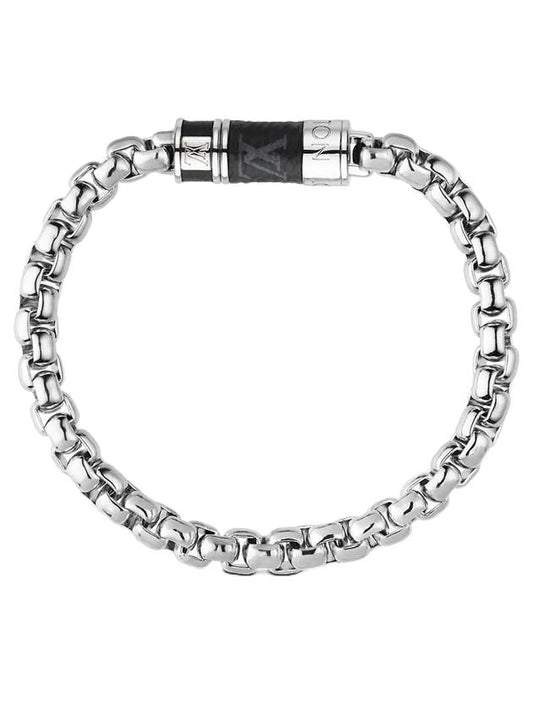 Monogram Chain Bracelet Silver - LOUIS VUITTON - BALAAN.