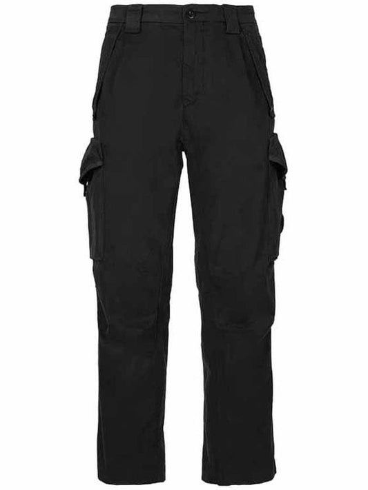 Lens Cargo Straight Pants Black - CP COMPANY - BALAAN 2