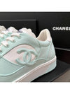 CC Logo Low Top Sneakers Mint - CHANEL - BALAAN 6