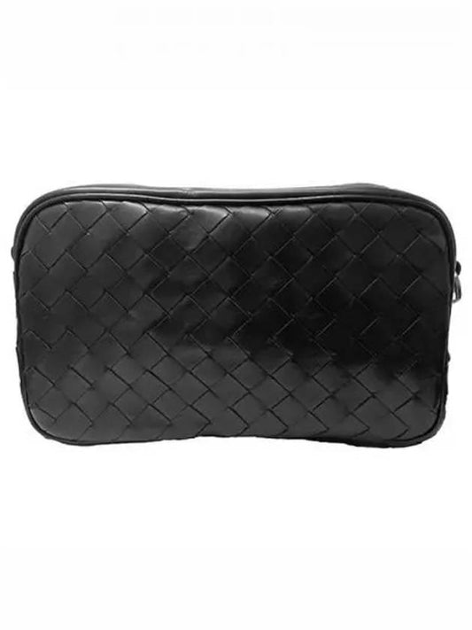 Intrecciatos Mall Camera Bag Black Silver 270275 - BOTTEGA VENETA - BALAAN 1