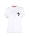 Anchor Motif Logo Polo Shirt White - THOM BROWNE - BALAAN 2