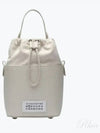 5AC Number Logo Texture Leather Bucket Bag Grey - MAISON MARGIELA - BALAAN 2