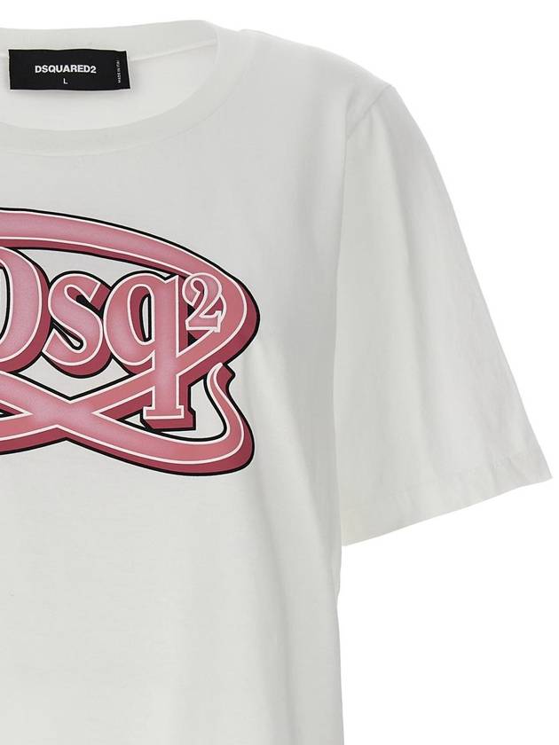 Short Sleeve T-Shirt S72GD0518S24668100 White - DSQUARED2 - BALAAN 4