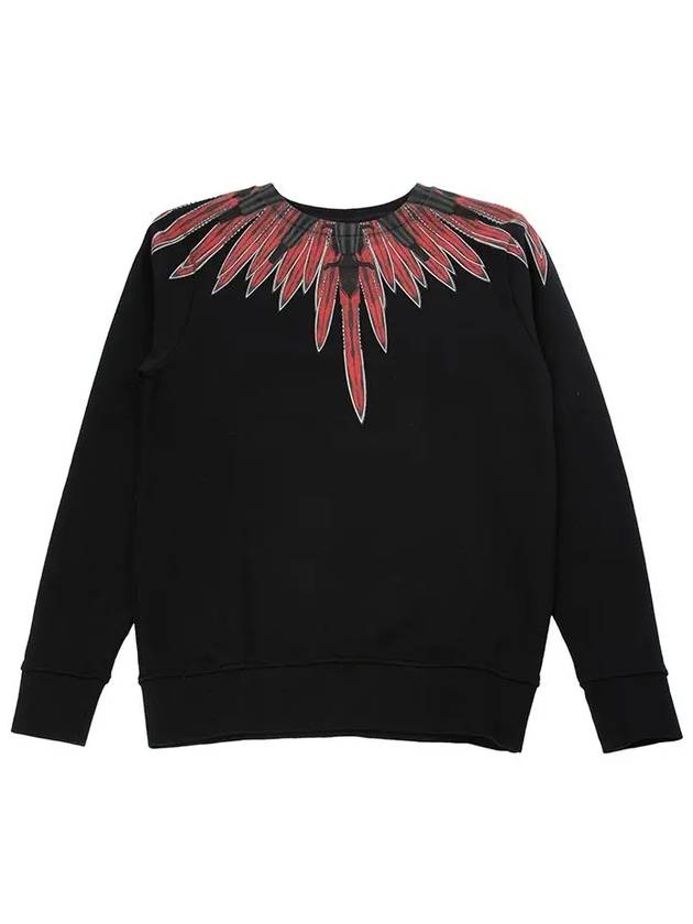 Marceloblon Red Wing Printing Sweatshirt Black - MARCELO BURLON - BALAAN 5