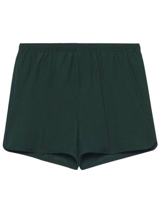 Men's Heart Logo Swim Short Green - AMI - BALAAN 2