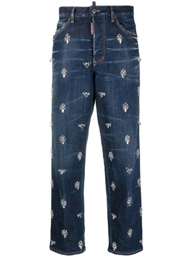 Denim Straight Pants S75LB0833S30342470 BLUE - DSQUARED2 - BALAAN 2