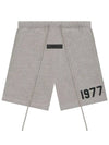 1977 Sweatshorts Dark Oatmeal Women - FEAR OF GOD ESSENTIALS - BALAAN 1