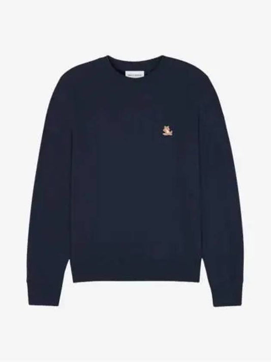 Chillax Patch Regular Sweatshirt Ink Blue - MAISON KITSUNE - BALAAN 2