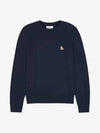 Chillax Patch Regular Sweatshirt Ink Blue - MAISON KITSUNE - BALAAN 3