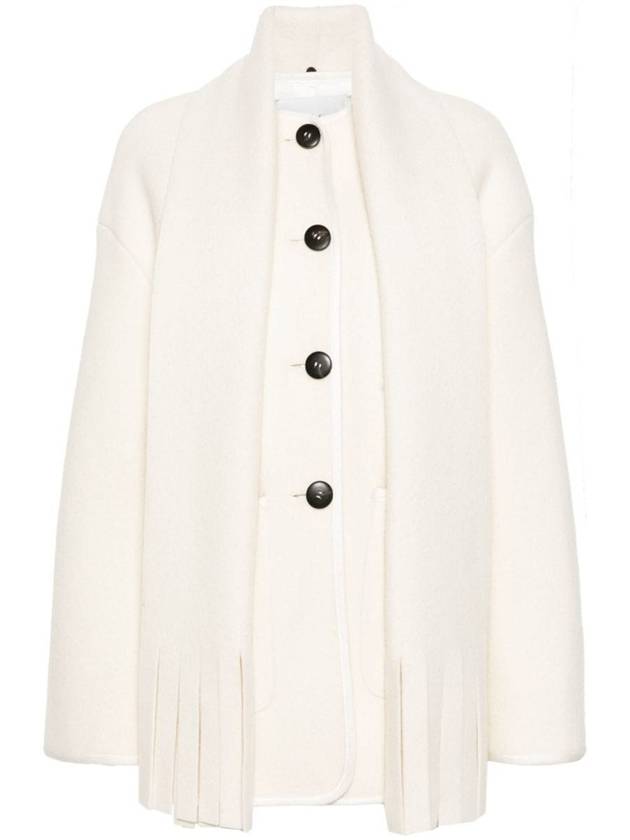 Forte_Forte Short Wool Coat With Scarf - FORTE FORTE - BALAAN 1