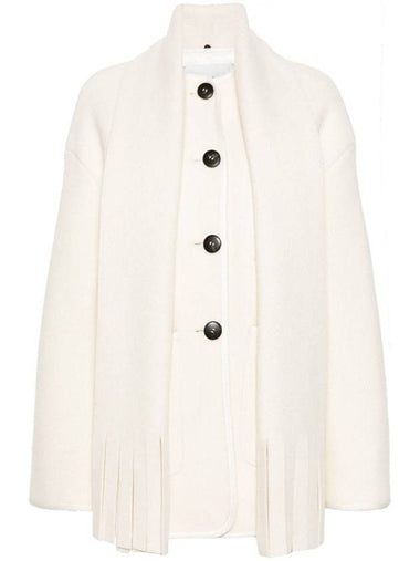 Forte_Forte Short Wool Coat With Scarf - FORTE FORTE - BALAAN 1