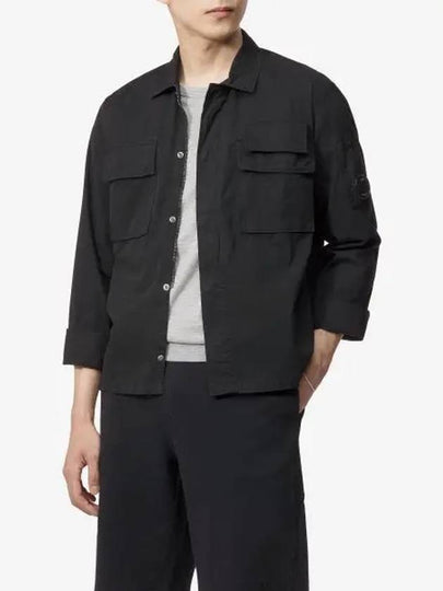 Gabardine Long Sleeve Shirt Black - CP COMPANY - BALAAN 2