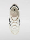 Round Toe Lace-Up Leather Low Top Sneakers White - BALLY - BALAAN 3