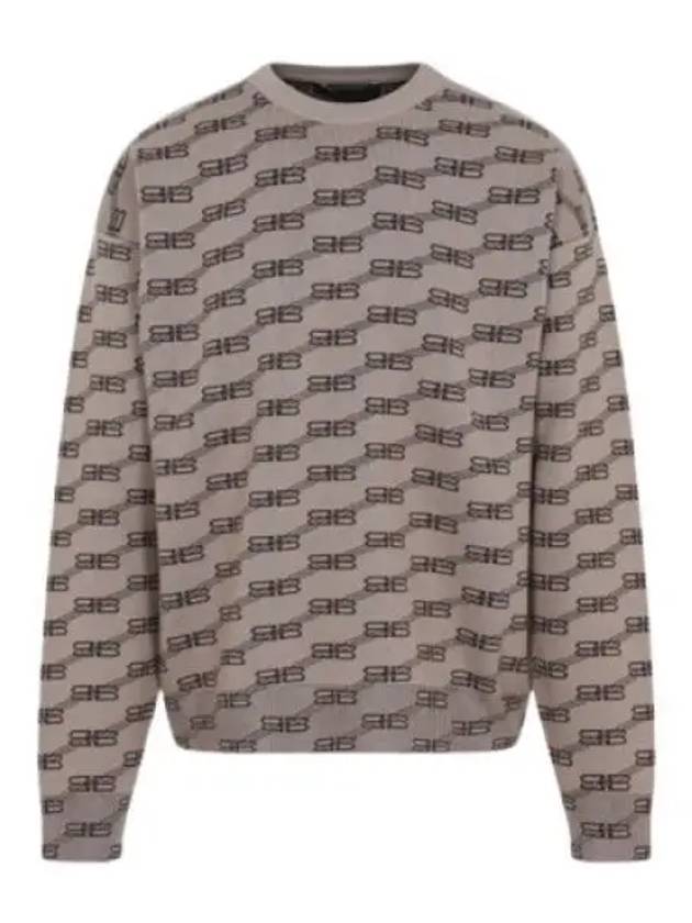 BB Monogram Sweatshirt Brown - BALENCIAGA - BALAAN 2