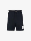 Men's RWB Striped Cotton Bermuda Shorts Navy - THOM BROWNE - BALAAN 2