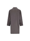 Coated Cotton Trench Coat Grey - LEMAIRE - BALAAN 3