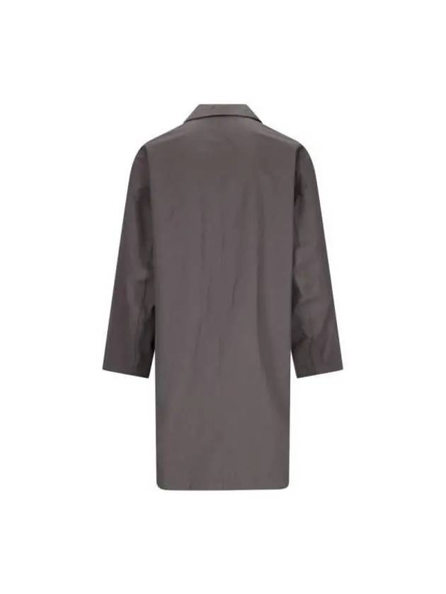 Coated Cotton Trench Coat Grey - LEMAIRE - BALAAN 3