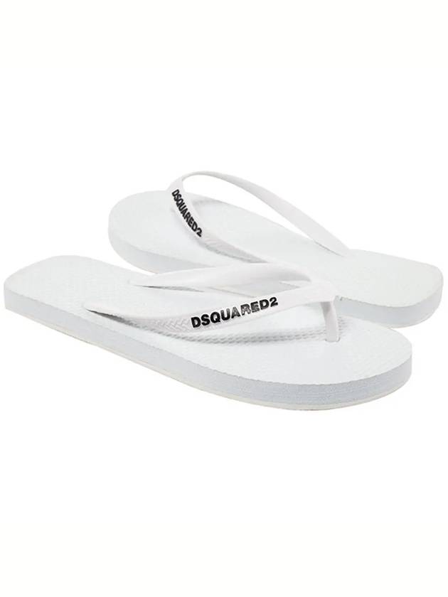 11th Anniversary Flip Flop Sandals White L501 172 1062 - DSQUARED2 - BALAAN 2