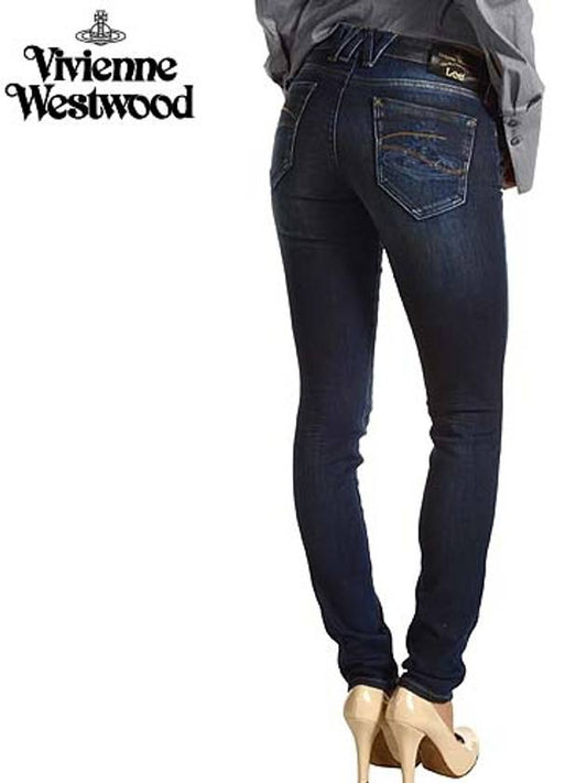 LEE collaboration women's denim Anglomania Monroe Jegging blue Jean - VIVIENNE WESTWOOD - BALAAN 1