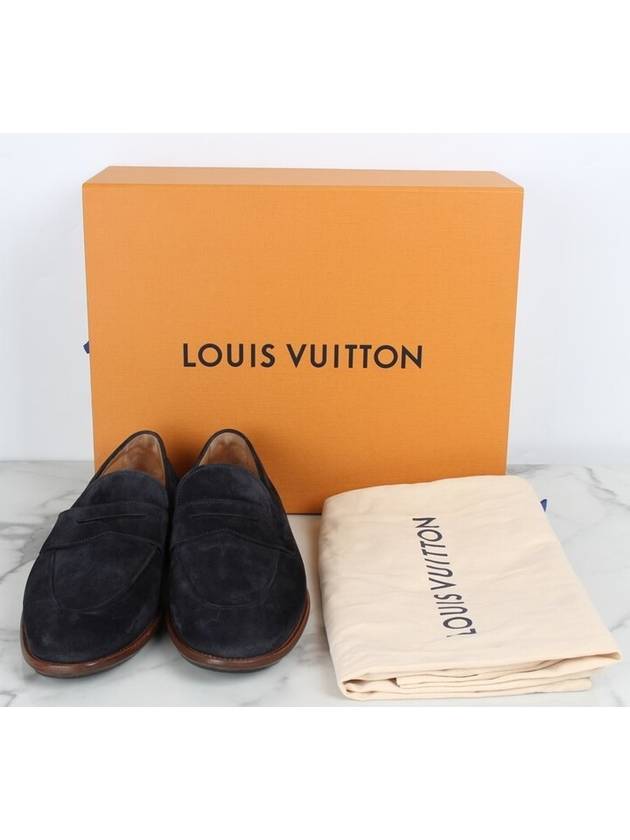 LV logo suede loafers 6 5 255 - LOUIS VUITTON - BALAAN 2