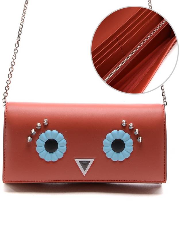 Face Cross Bag Red - FENDI - BALAAN 2