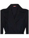 23FW GETTI Belted long cardigan black 2363160239 001 - MAX MARA - BALAAN 4