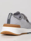 Stretch Knit Low Top Sneakers Grey - BRUNELLO CUCINELLI - BALAAN 5