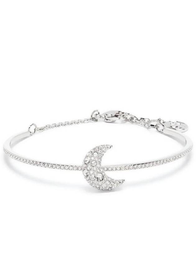 Sublima Moon Crystal Bangle Bracelet Silver - SWAROVSKI - BALAAN 1