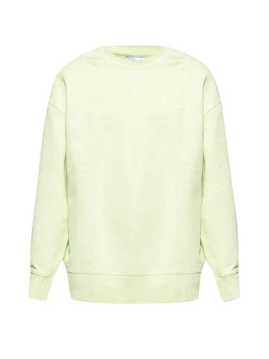 Classic Logo Crew Neck Sweatshirt Lime - Y-3 - BALAAN 1