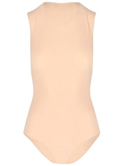 Women's Back Stitch Crew Neck Bodysuit Beige - MAISON MARGIELA - BALAAN 2