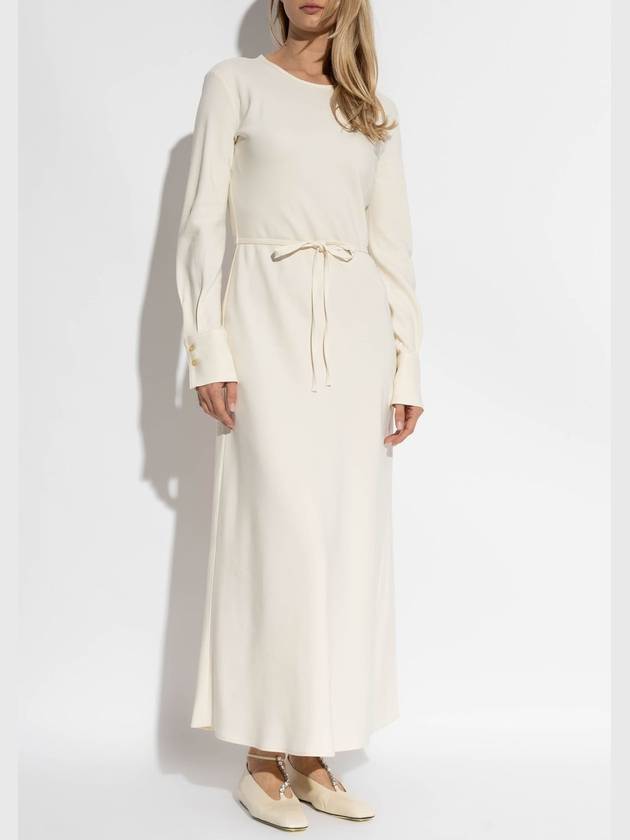 Forte_forte Dress With A Tie, Women's, Cream - FORTE FORTE - BALAAN 3