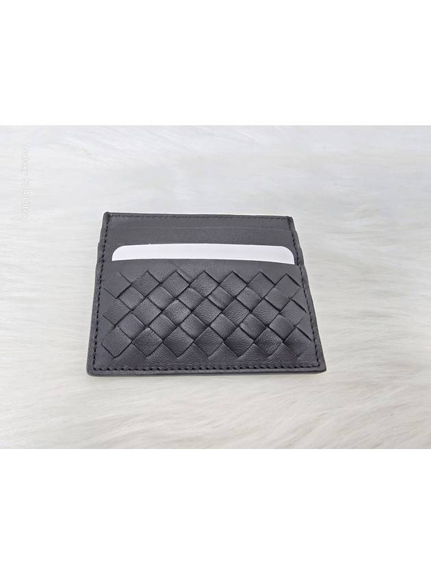 Intrecciato Weaving Card Wallet Black - BOTTEGA VENETA - BALAAN 6