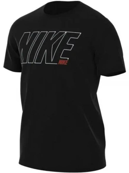 Dri-Fit Graphic Training Short Sleeve T-Shirt Black - NIKE - BALAAN 2