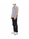 Stretch Cotton Pique Short Sleeve Polo Shirt Grey - STONE ISLAND - BALAAN 5