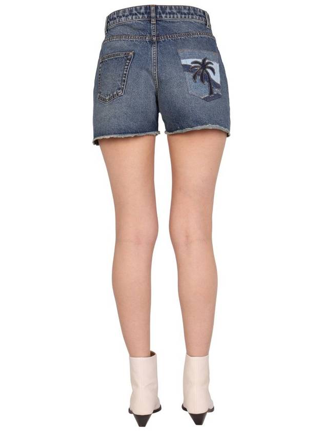 Denim Shorts PWYC008S22DEN0024645 B0040178138 - PALM ANGELS - BALAAN 5