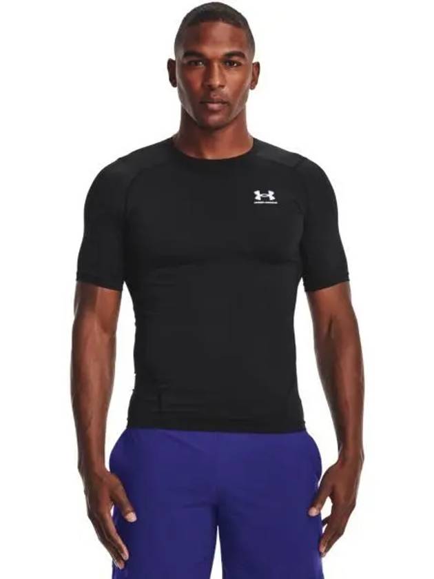 Men's Heart Gear Compression Short Sleeve T-Shirt Black - UNDER ARMOUR - BALAAN 2