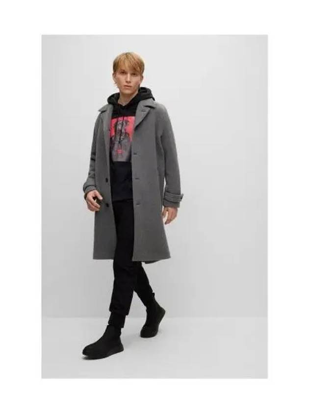 HUGO button wool relaxed fit long coat 50474788 960 - HUGO BOSS - BALAAN 1