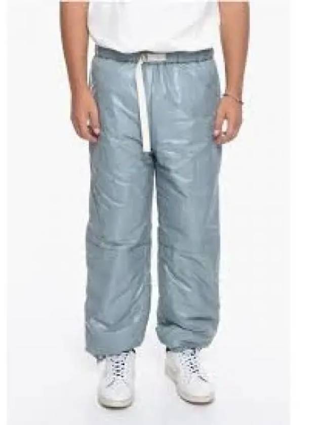 Drawstring Nylon Straight Pants Light blue - JIL SANDER - BALAAN 2