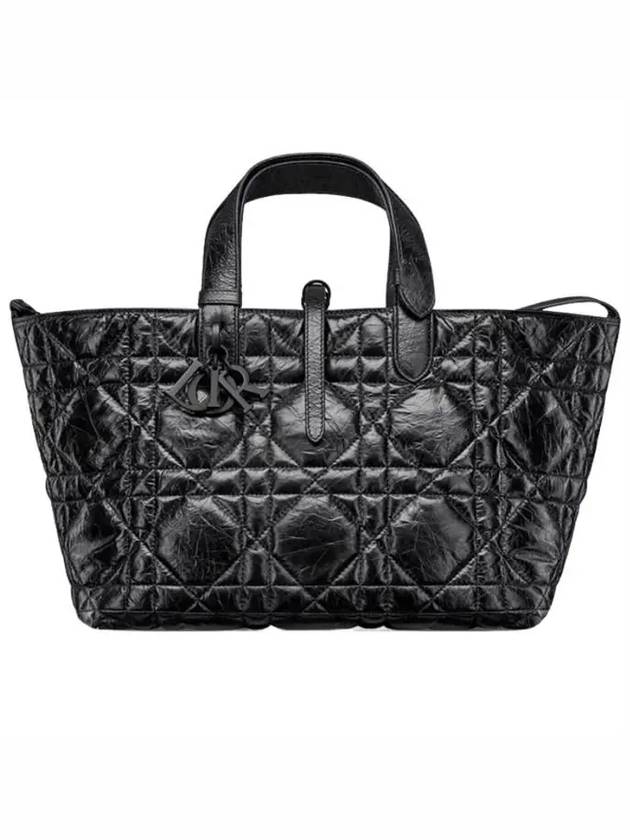 Toujours Cannage Medium Calfskin Tote Bag Black - DIOR - BALAAN 2