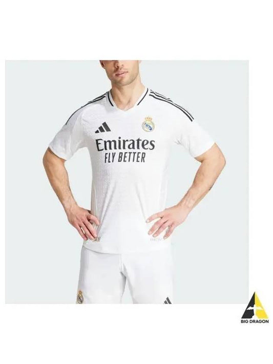 Real Madrid 24/25 Home Authentic Jersey Uniform Short Sleeve T-Shirt White - ADIDAS - BALAAN 2