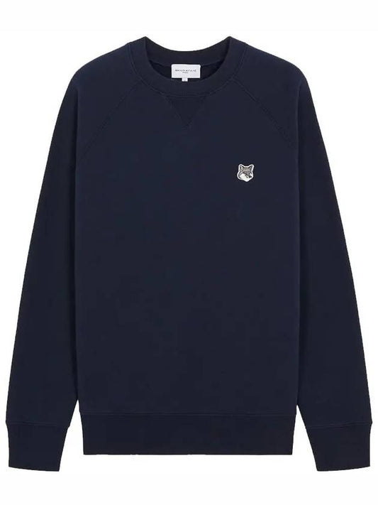 GM00333KM0002 Gray Fox Head Navy S Size - MAISON KITSUNE - BALAAN 1