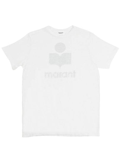 Zwell Logo Print Short Sleeve T-Shirt White - ISABEL MARANT - BALAAN 2