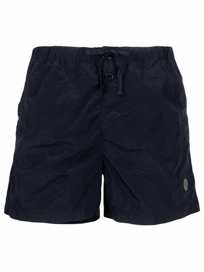 Logo Patch Nylon Swimming Shorts Navy - STONE ISLAND - BALAAN 2