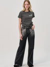 Foi Printl Denim Pants_Charcoal - SORRY TOO MUCH LOVE - BALAAN 1