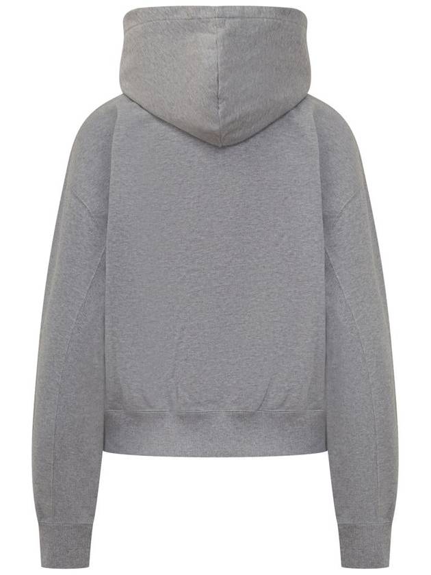 Anchor Logo Crop Hoodie Grey - JW ANDERSON - BALAAN 3